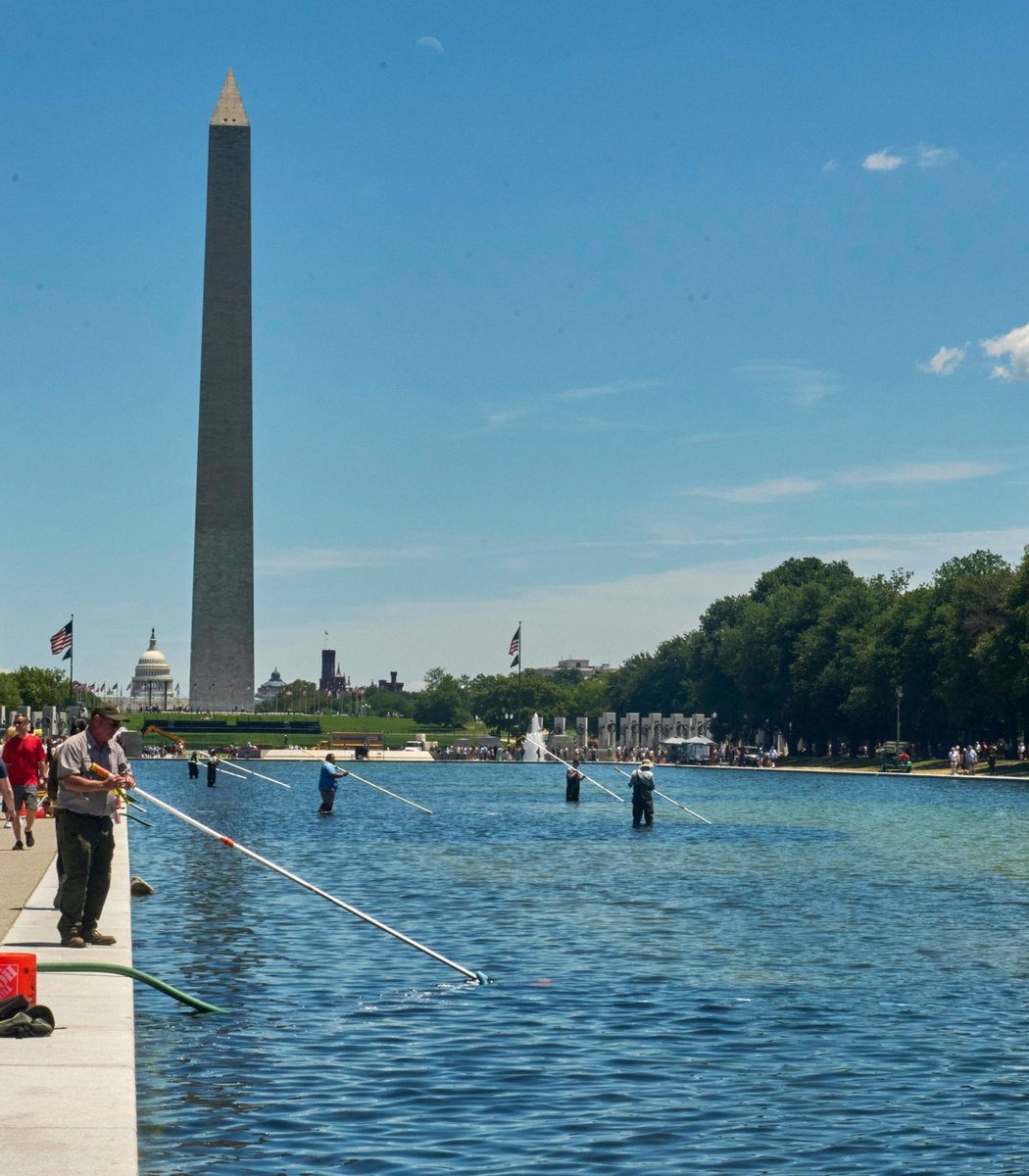 Lincoln Memorial Reflecting Pool renovation (photo 2 of 2)