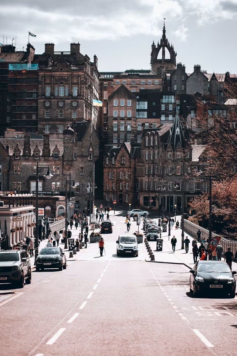Edinburgh Scotland street scene Edinburgh Scotland street scene