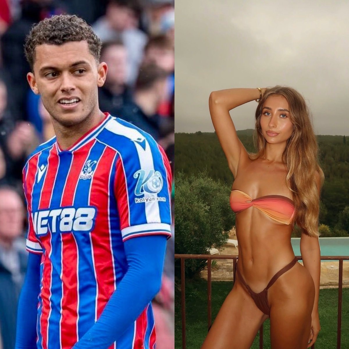 Brennan Johnson and Lily Phillips split screen