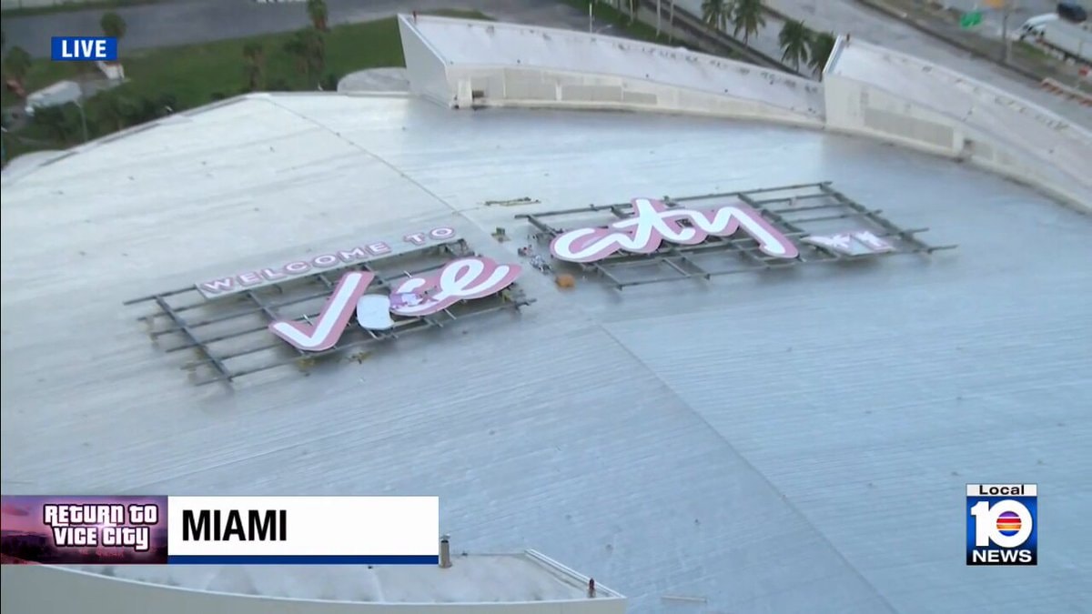 GTA 6 Vice City Miami sign