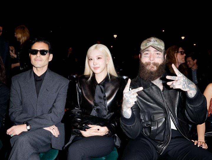 Rose with Post Malone and Rami Malek (photo 2 of 2)