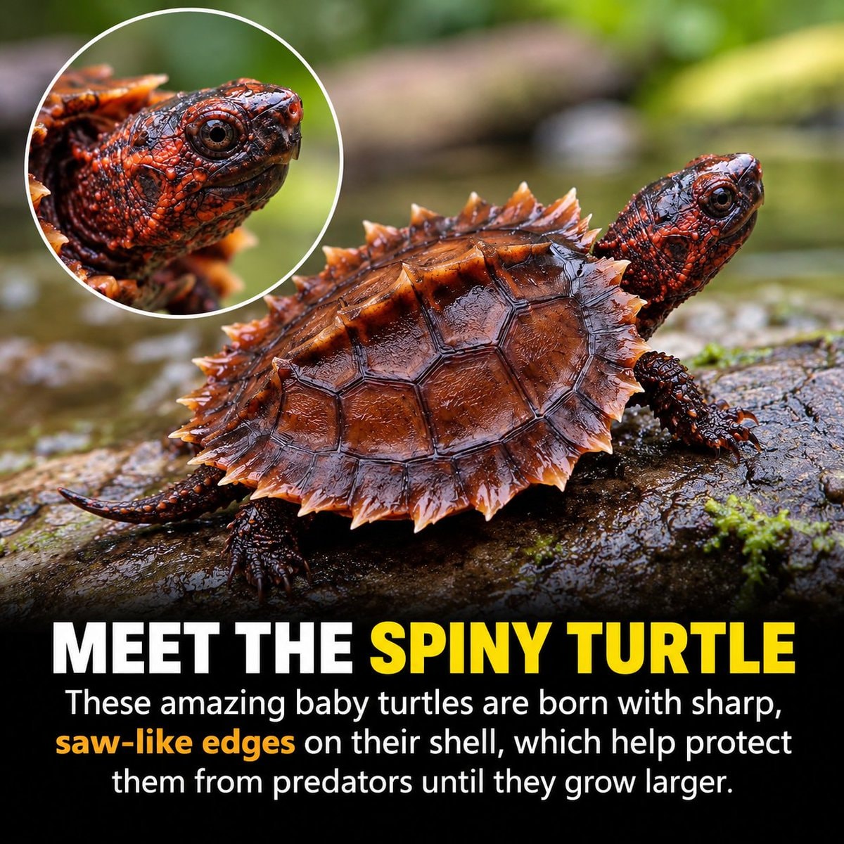 Spiny Turtle Heosemys spinosa
