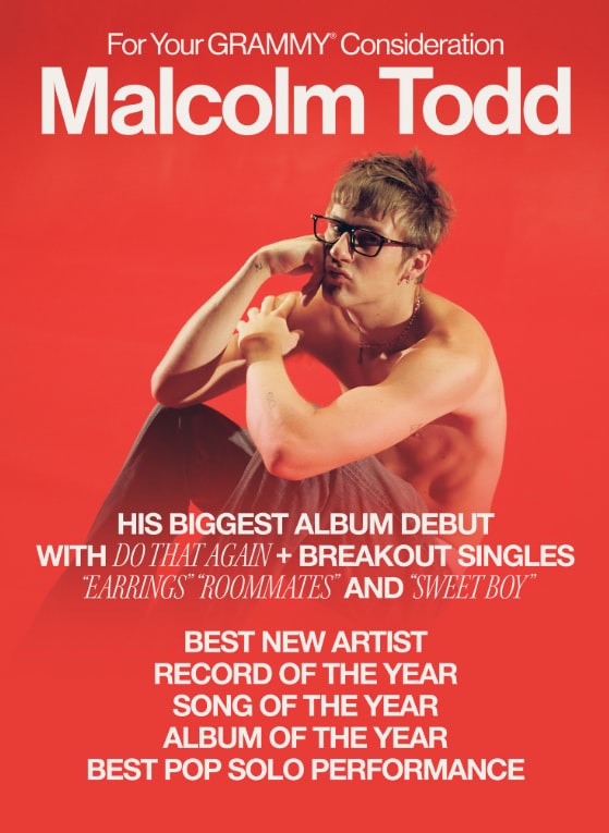 Malcolm Todd 2027 Grammys submissions (photo 2 of 2)