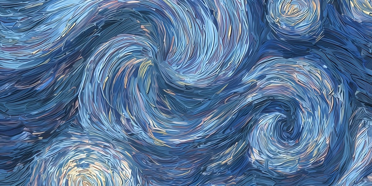 Van Gogh Starry Night Abstract (photo 2 of 4)