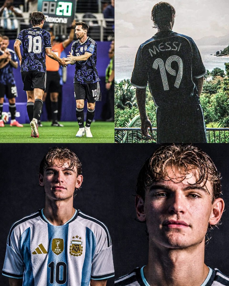 Nico Paz Messi Argentina number 10