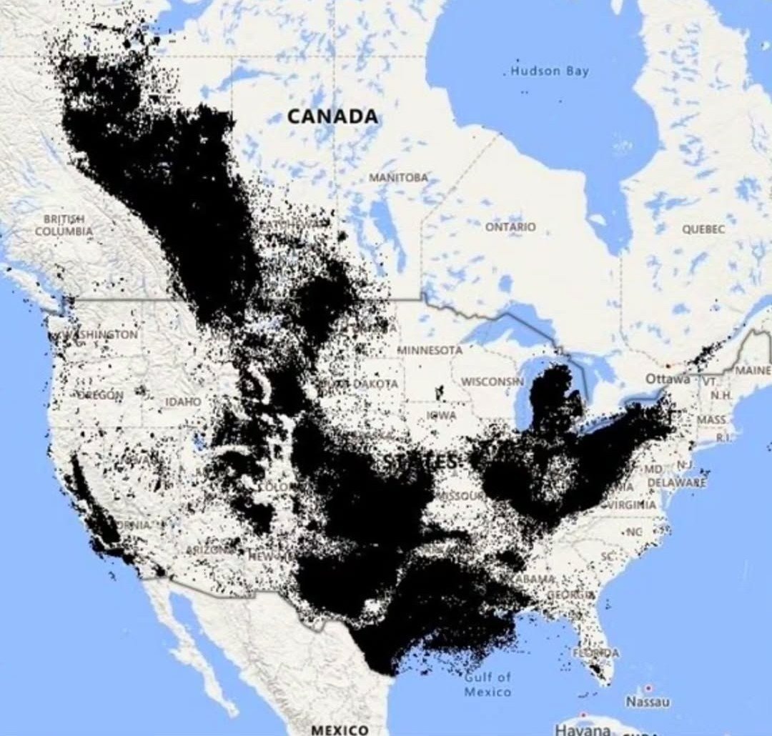 Oil and gas regions in North America