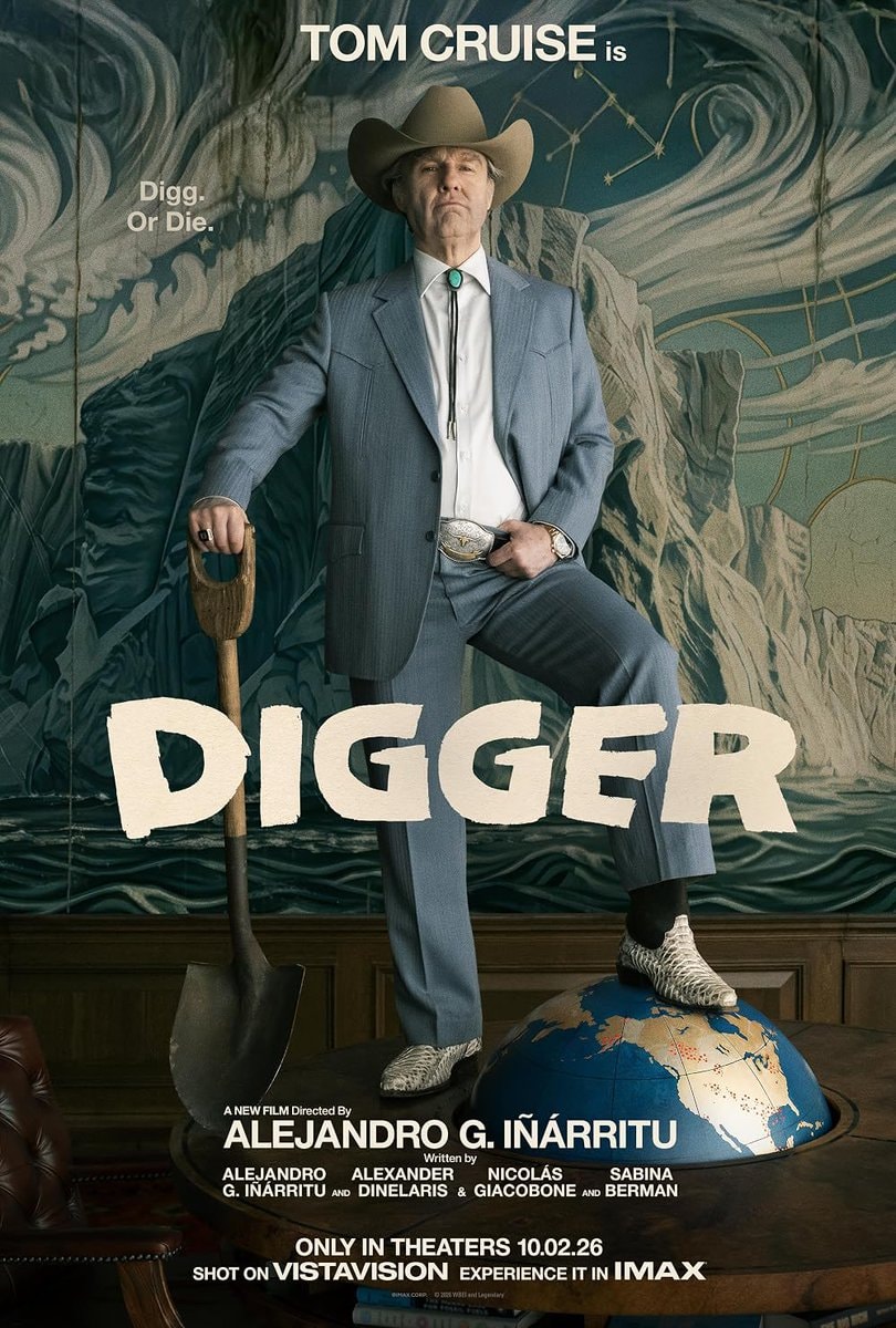 DIGGER Tom Cruise movie poster DIGGER Tom Cruise movie poster