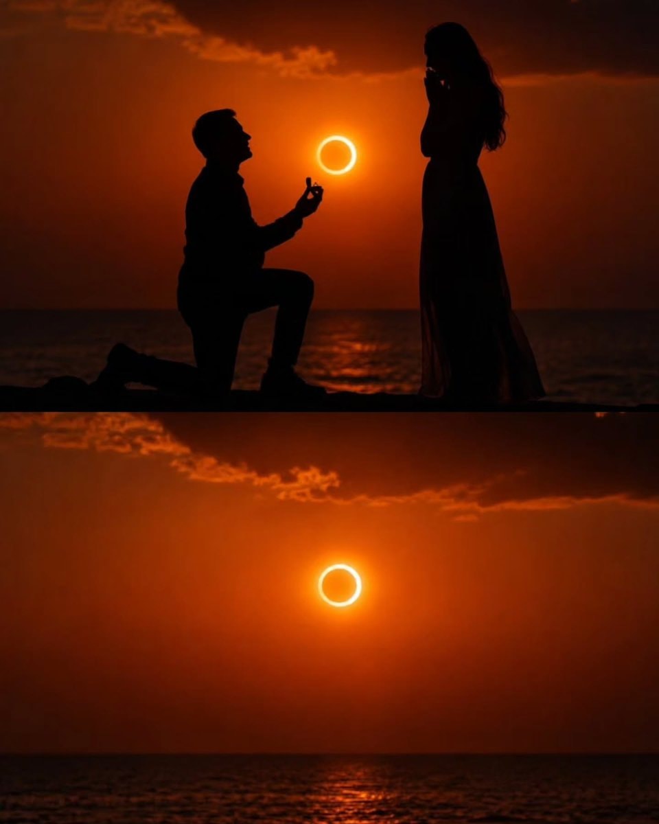 Man proposes during solar eclipse