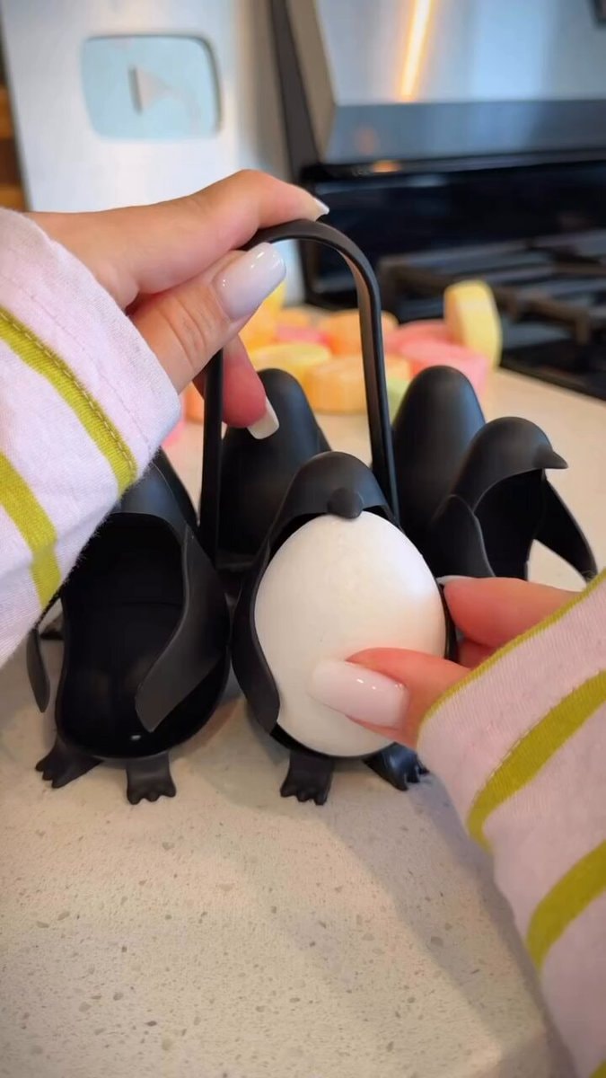 Penguin egg cracker and cooker alert