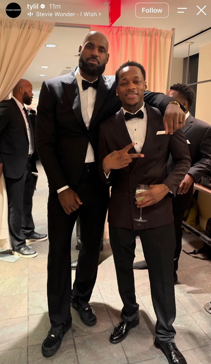 Tylil and LeBron James photo