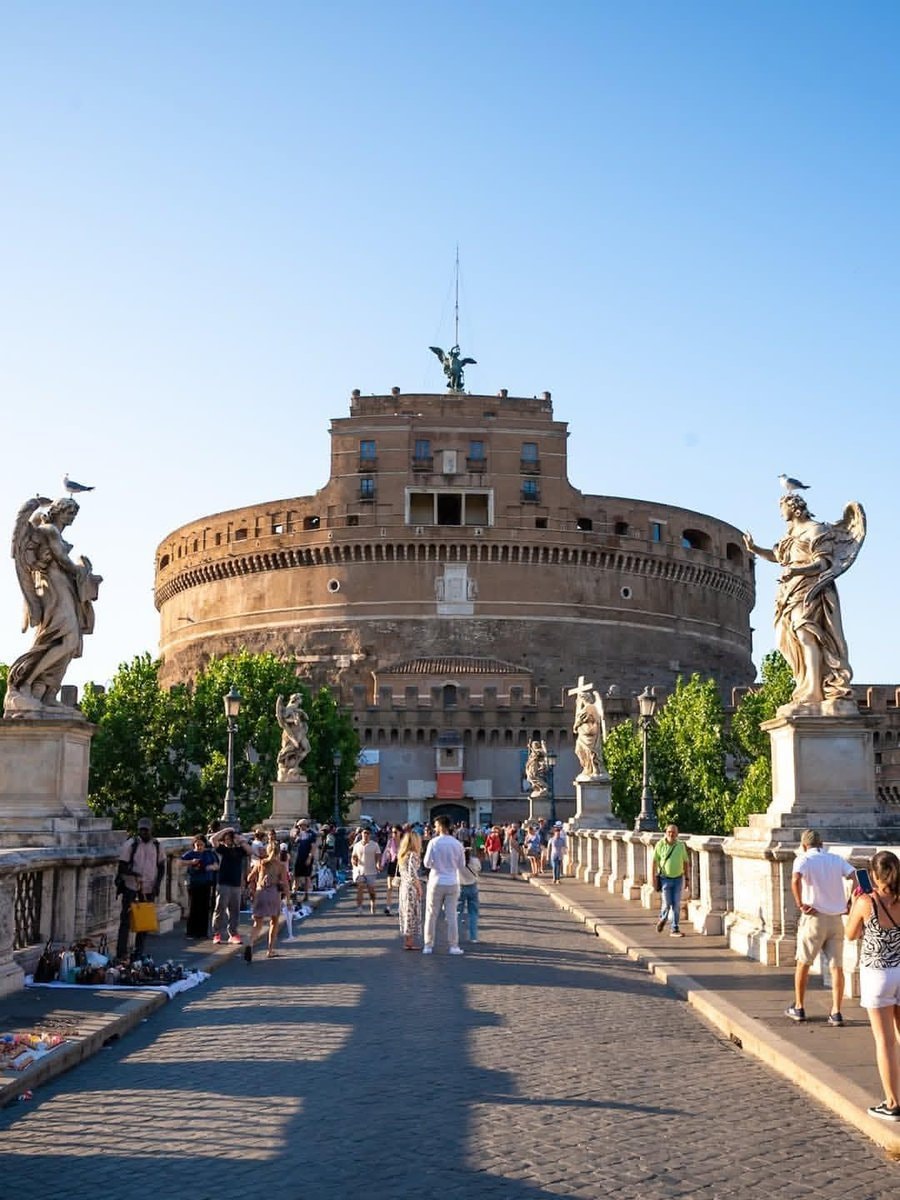Rome Italy bridge scene