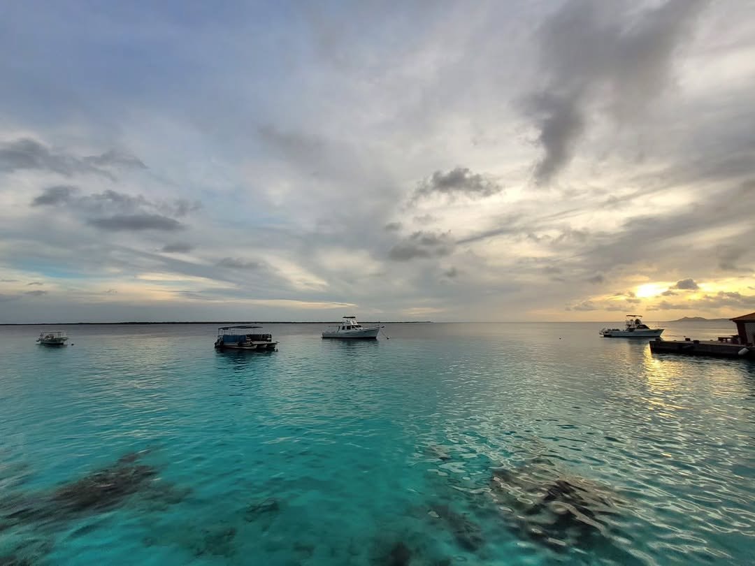 Maldives sunset ocean view