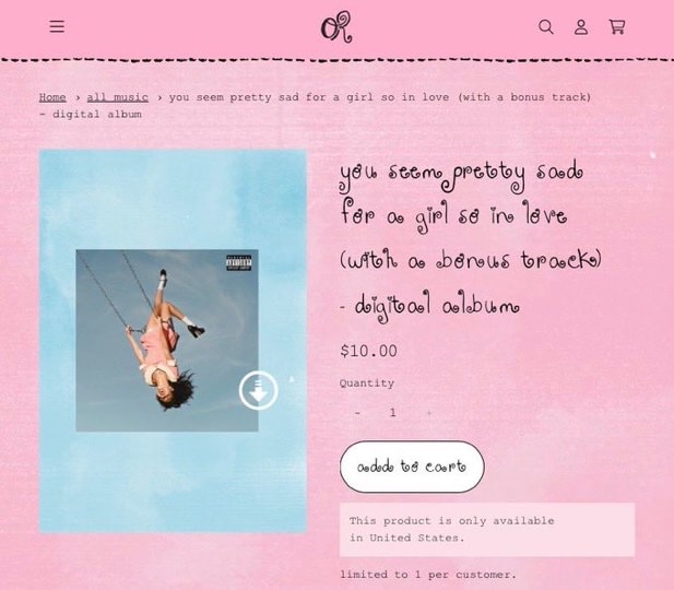 Olivia Rodrigo album bonus track Never Do (photo 2 of 2)