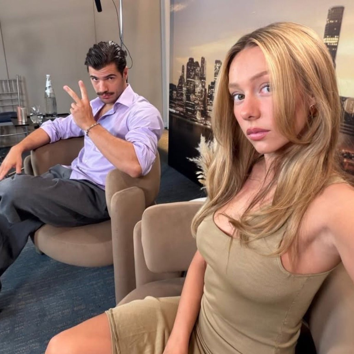 Ester Expósito and Hugo Diego Garcia DRAWN TOGETHER