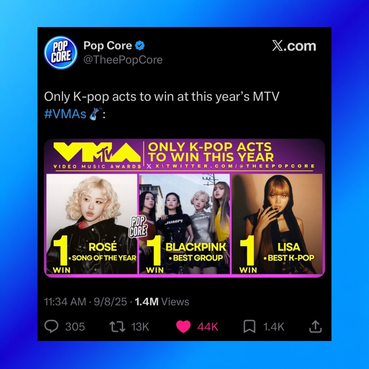 BLACKPINK at the 2025 MTV VMAs (photo 2 of 2)