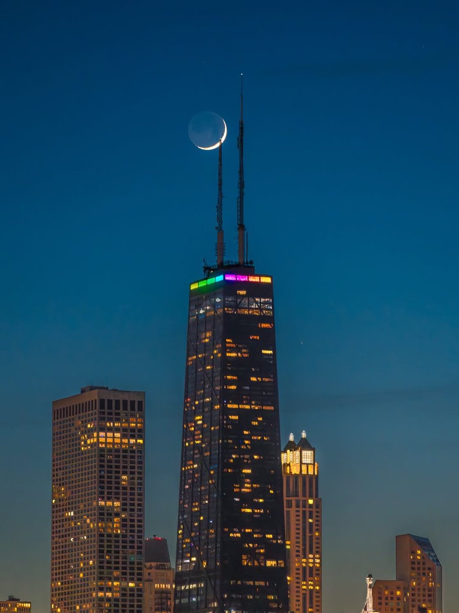 Chicago skyline sunset (photo 2 of 4)