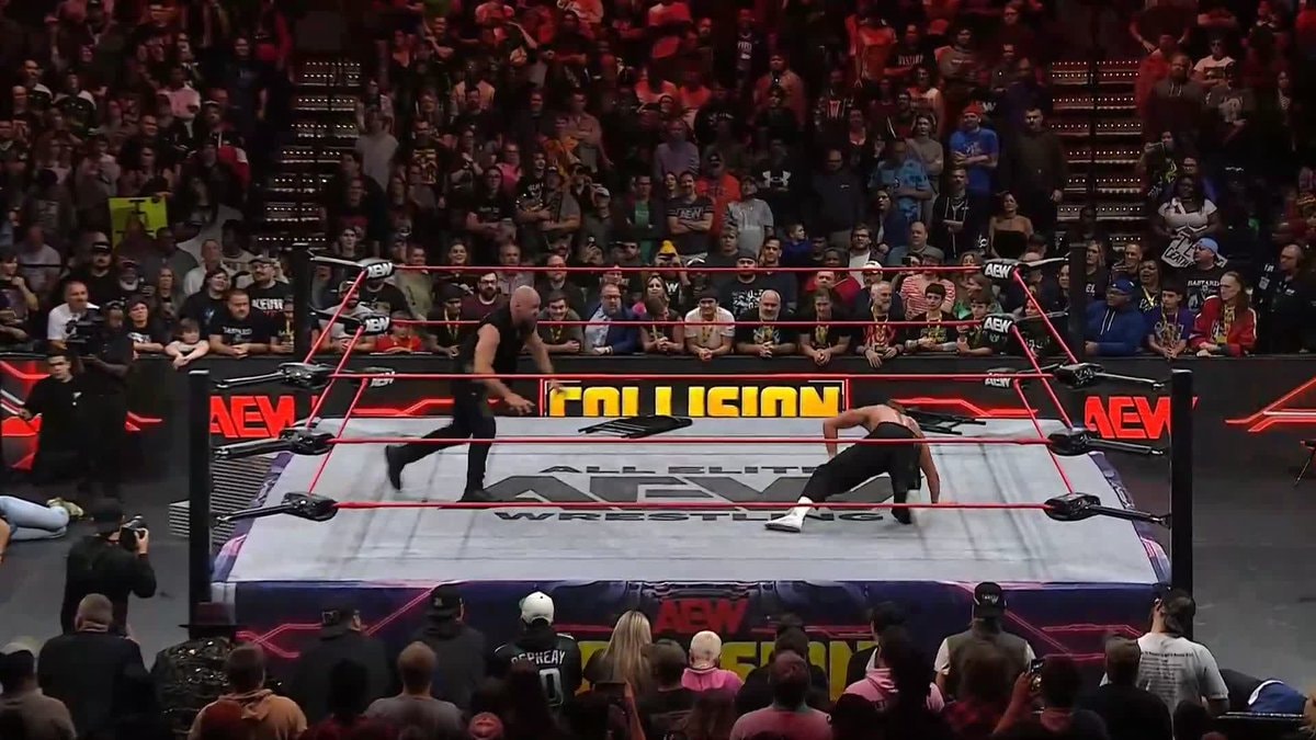 Moxley orange punch AEW Collision Moxley orange punch AEW Collision