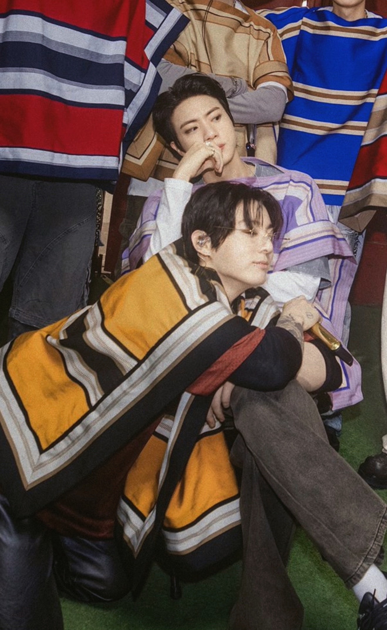BTS members relaxed moment