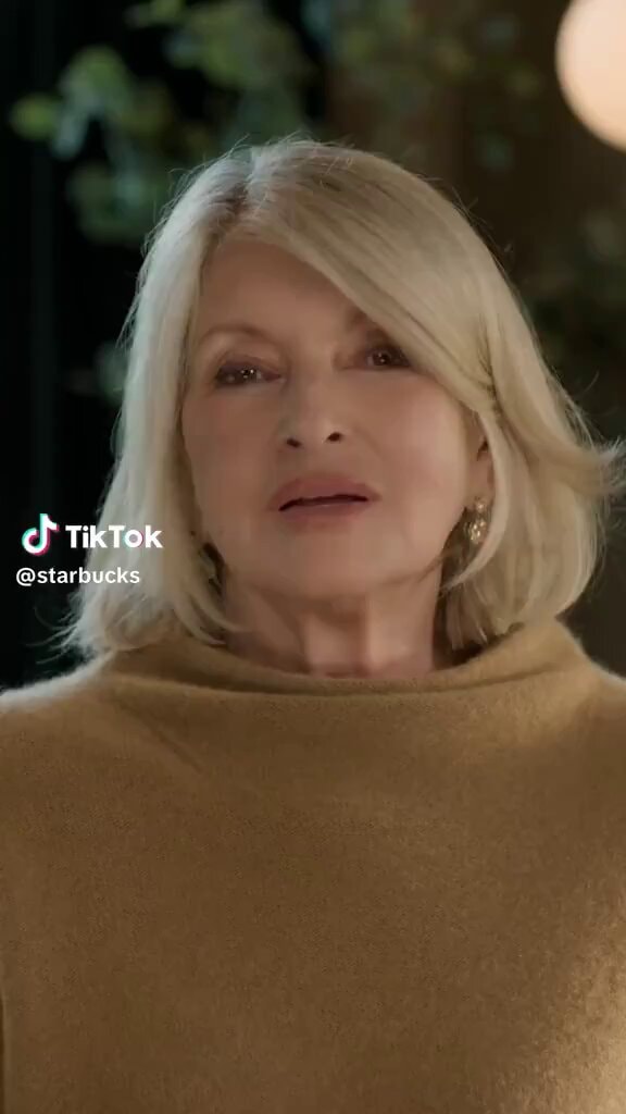Martha Stewart Belmont Cameli Starbucks ad