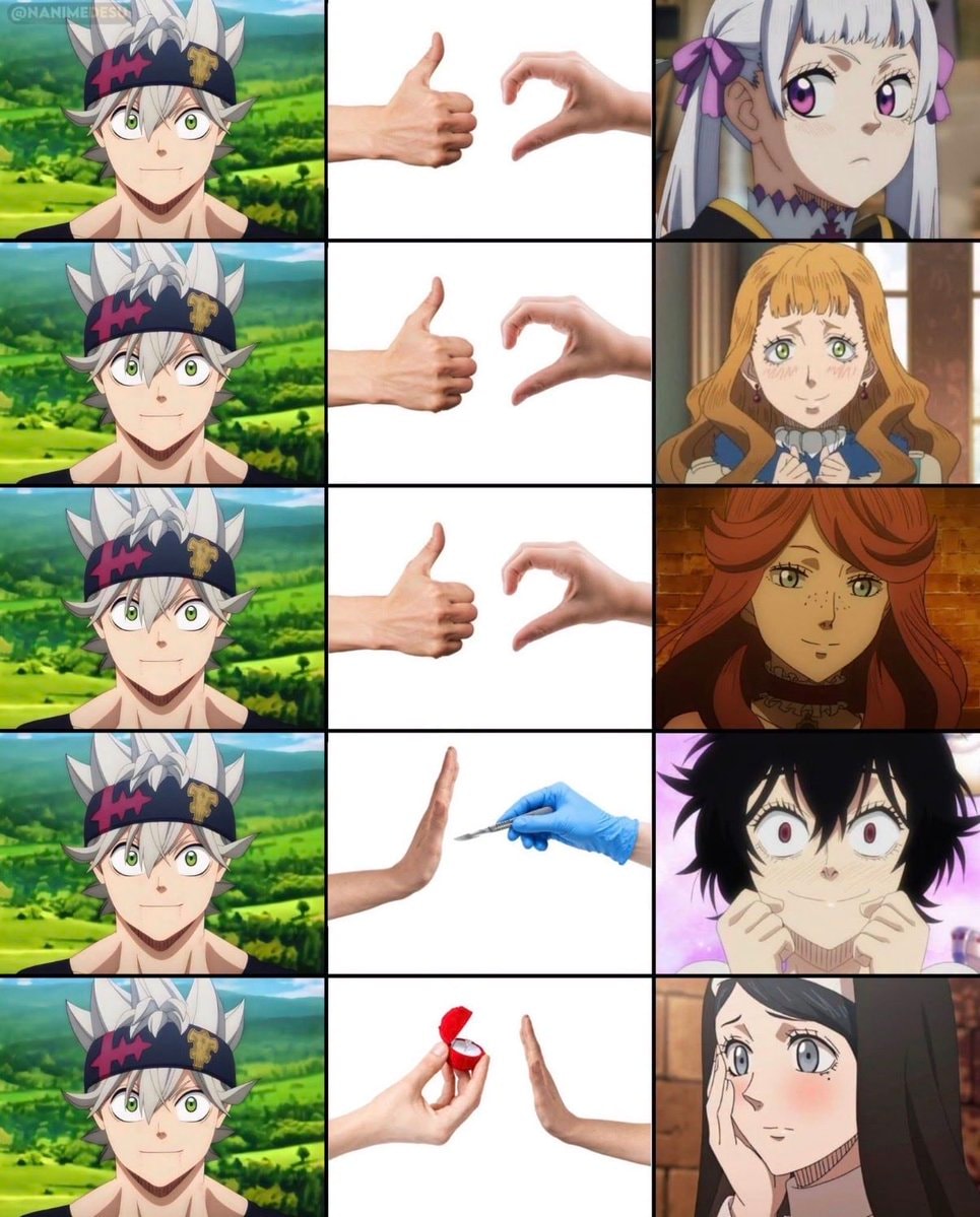 Black Clover romantic dynamics