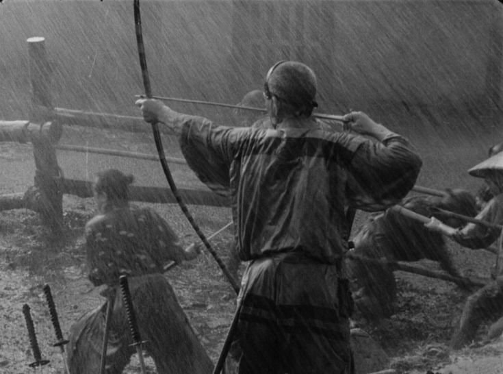 Seven Samurai rainstorm scene Seven Samurai rainstorm scene