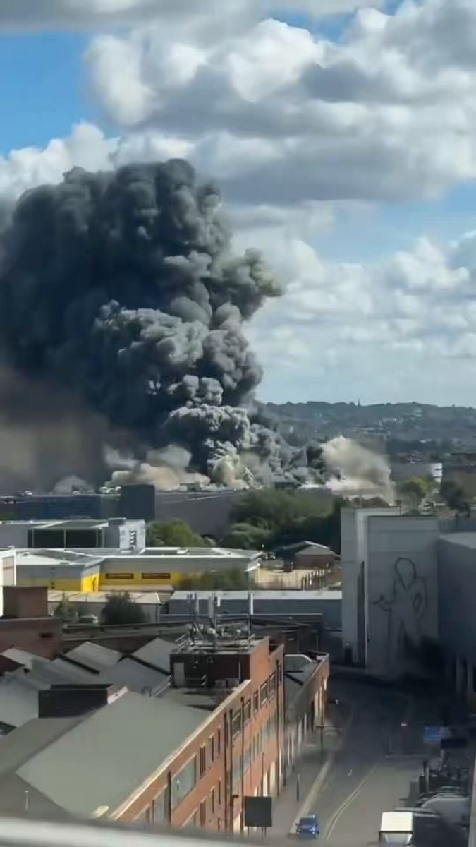 fire near Wembley after explosion