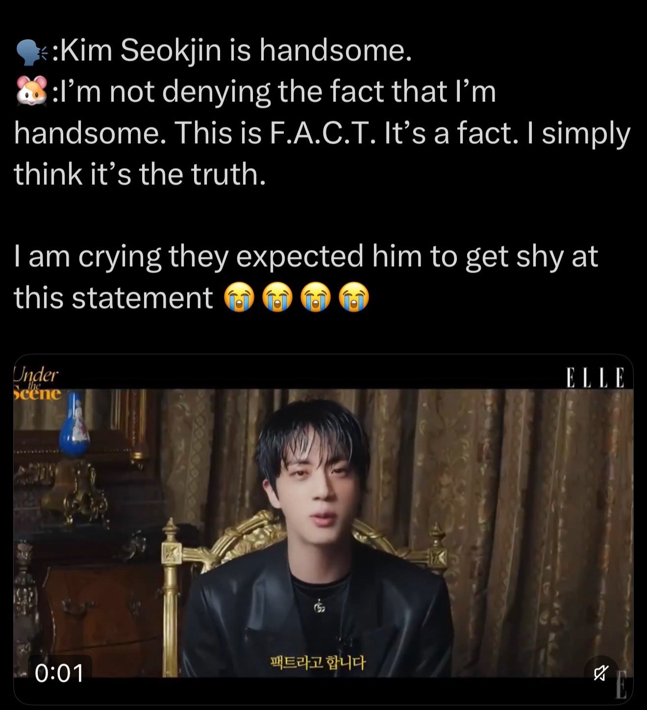 Kim Seokjin ELLE interview Kim Seokjin ELLE interview