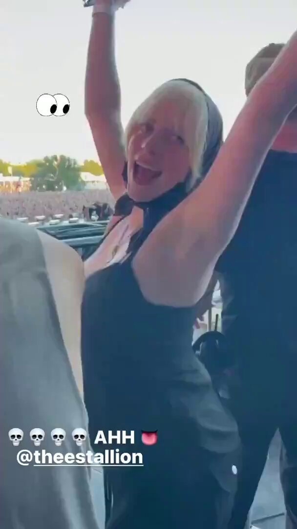 Billie Eilish on stage Billie Eilish on stage