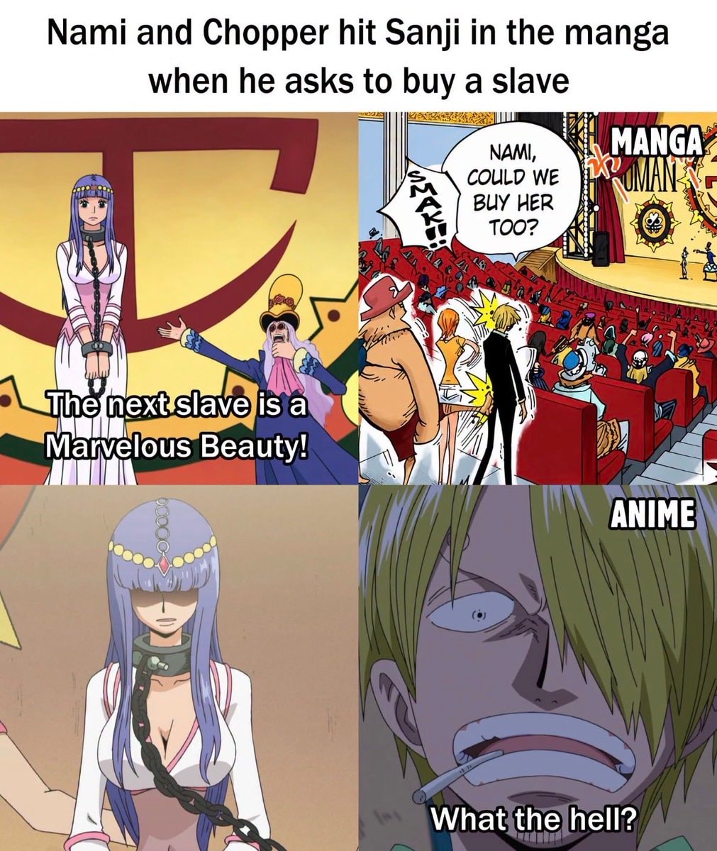 One Piece four-panel meme