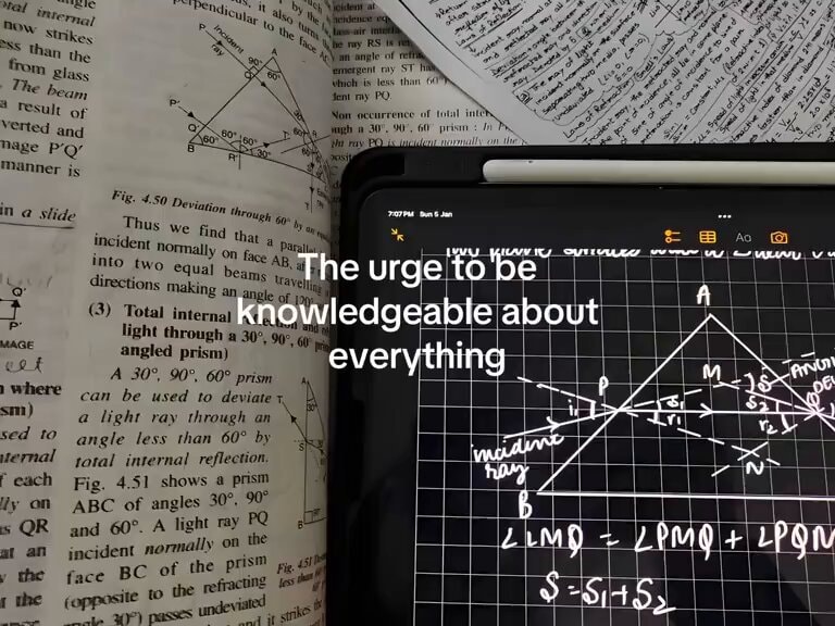 urge to be knowledgeable about everything