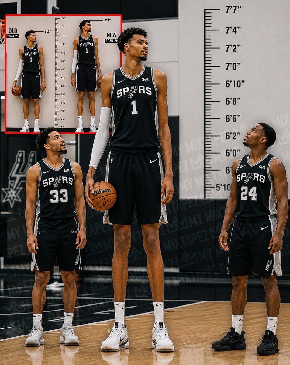 Victor Wembanyama 7'7" height growth