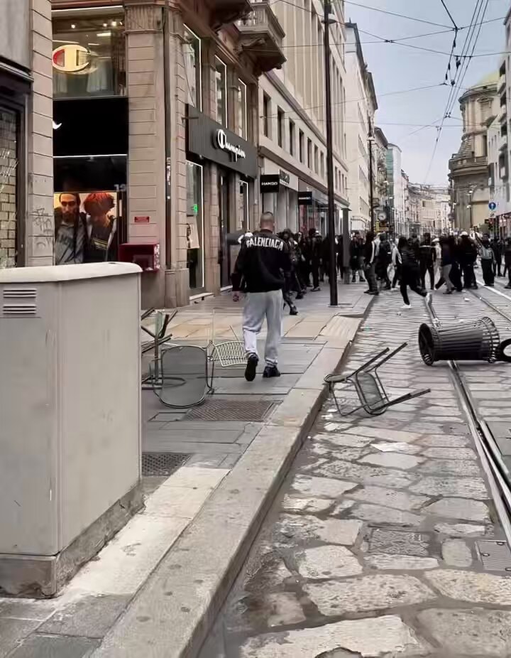 Milan looting riots high costs