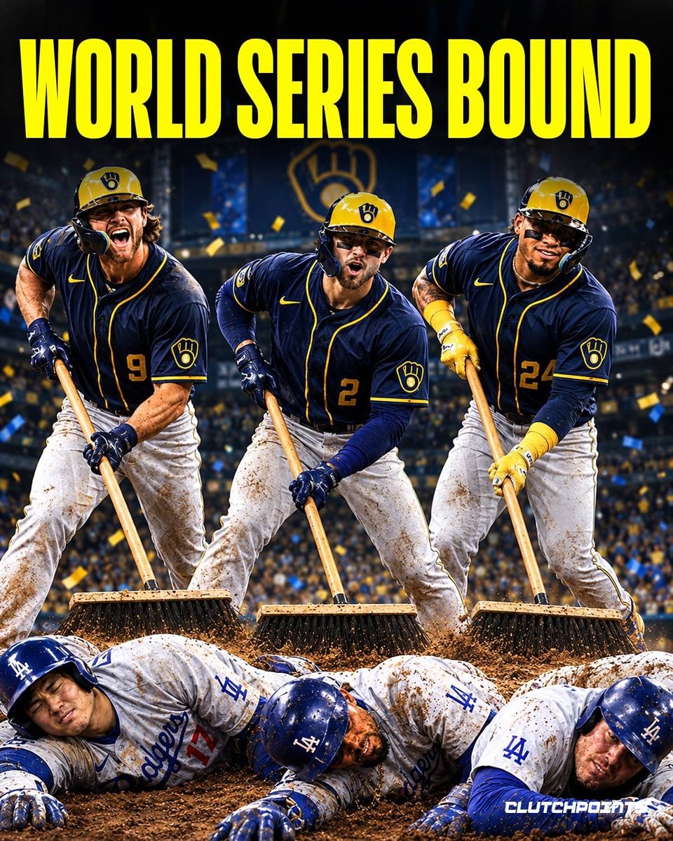 Brewers sweep Dodgers, head to World Series