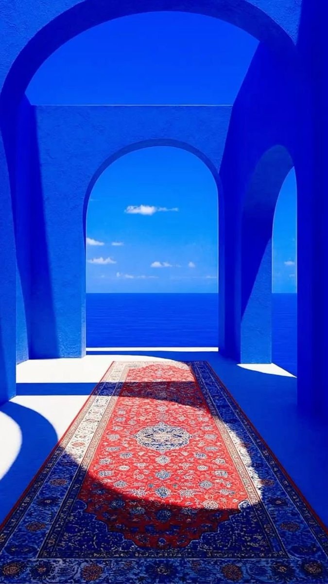 Blue arch ocean view