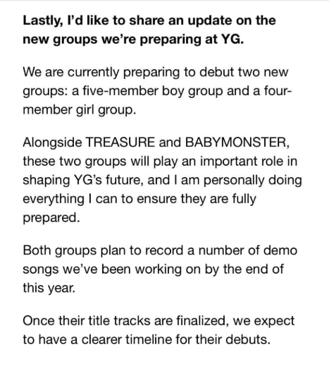 YG Entertainment new debuts (photo 2 of 2)