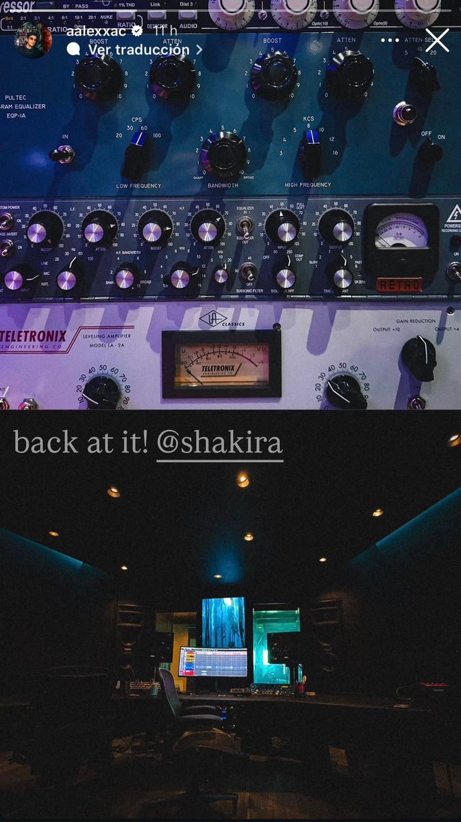 Shakira recording studio session Shakira recording studio session