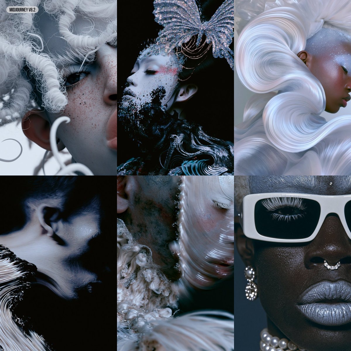 Midjourney v8.2 artistic portraits