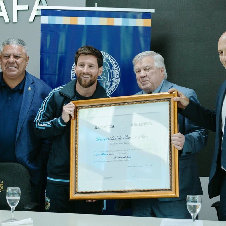Lionel Messi honorary doctorate