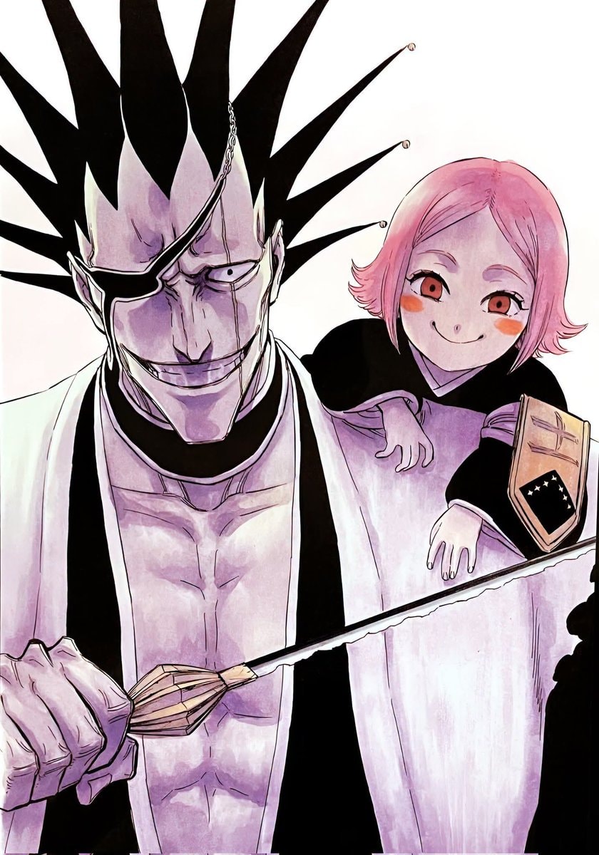 Kenpachi Zaraki and Yachiru Kusajishi by Yuki Tabata