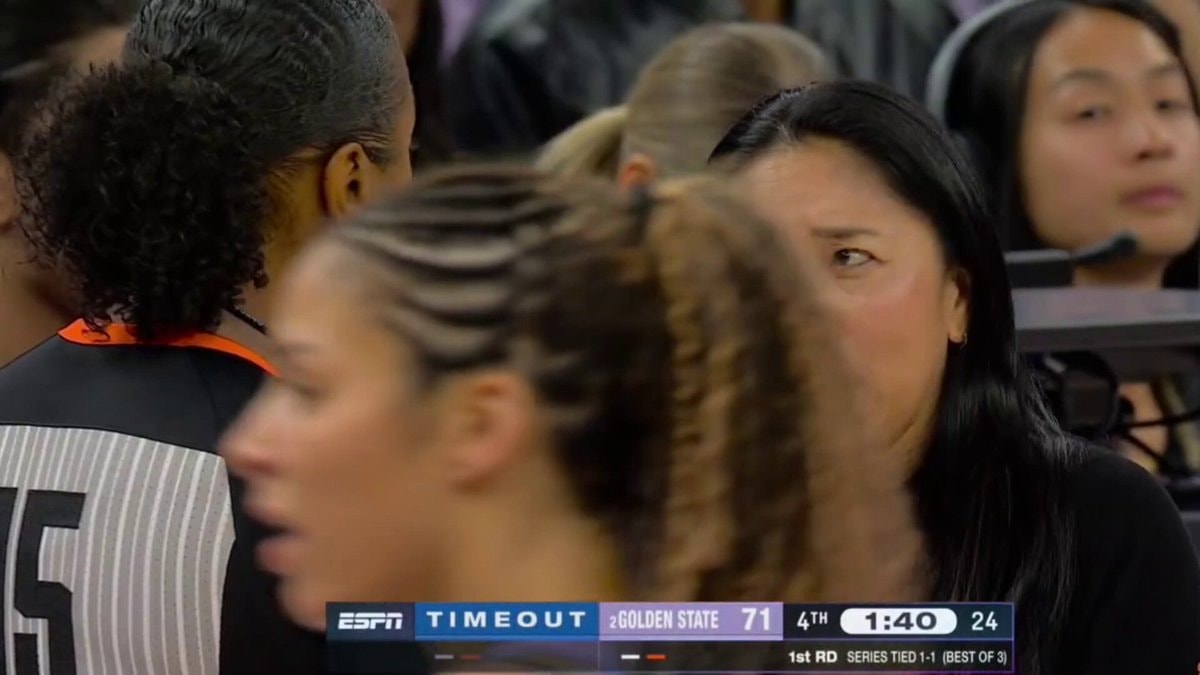 Natalie Nakase falls during game