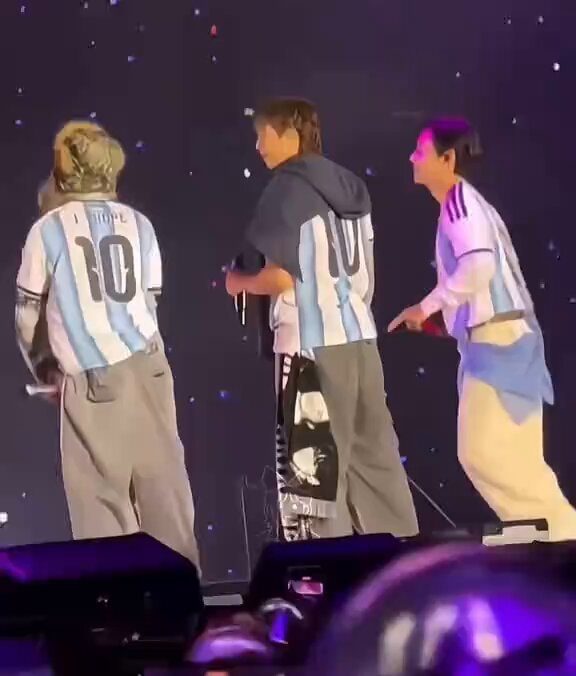 BTS Messi celebration 2026