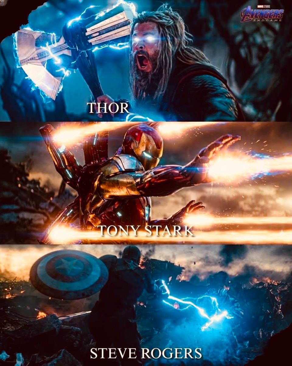 Avengers Endgame triptych