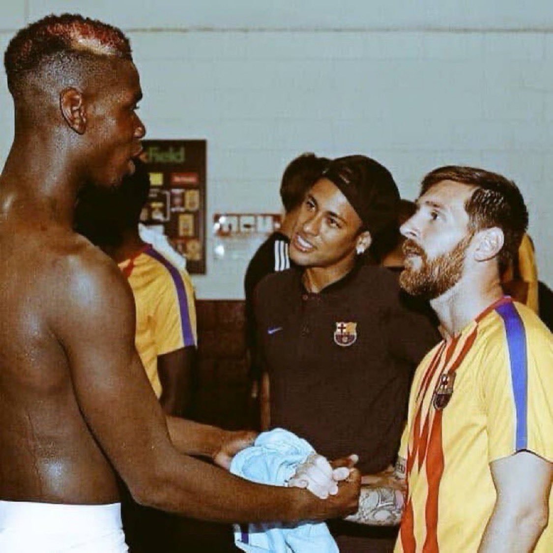 Messi and Neymar looked up to Paul Pogba