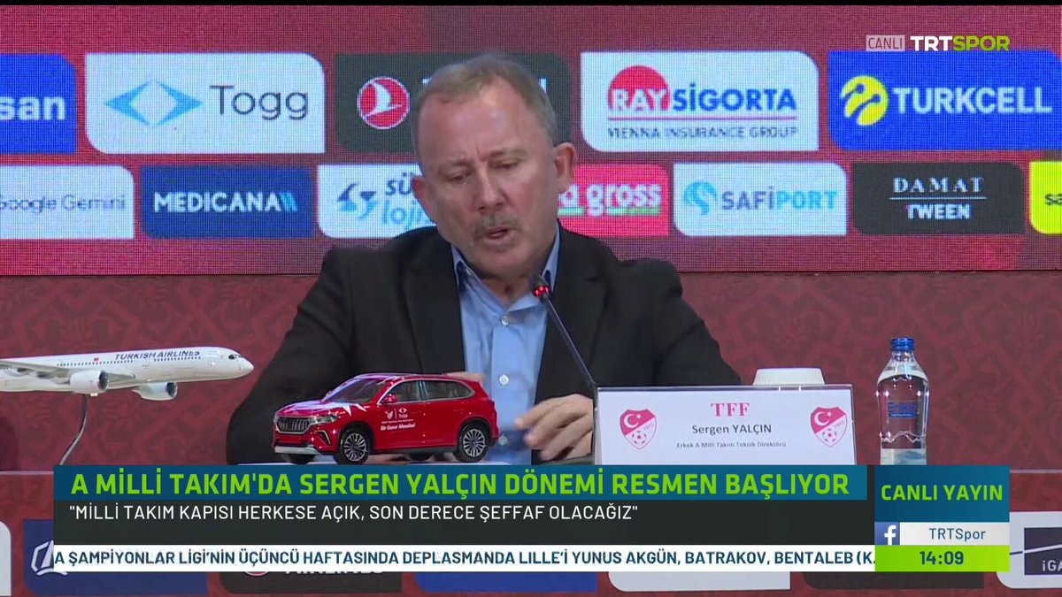 Sergen Yalçın on Berke Özer national team
