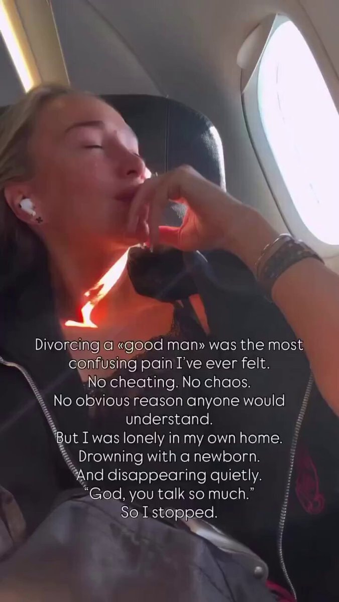 Crying woman on airplane Crying woman on airplane