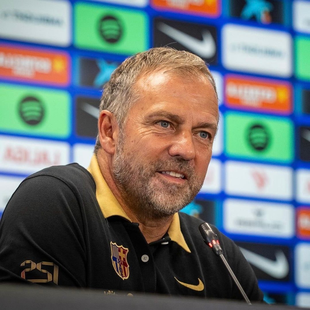 Hansi Flick Barcelona press conference