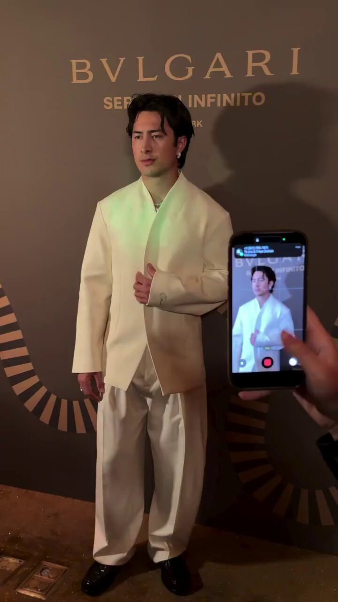 Hudson Williams at Bvlgari Serpenti Infinito