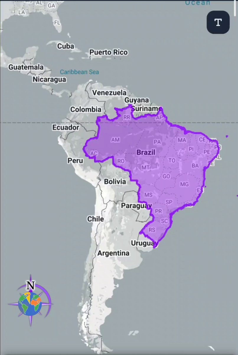 True size of Brazil