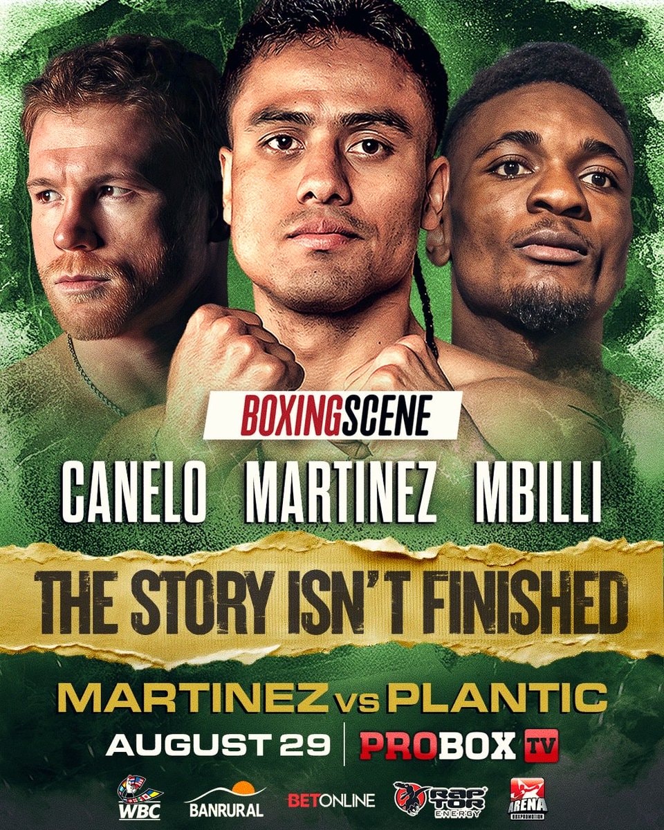 Canelo vs Mbilli Martinez vs Plantic
