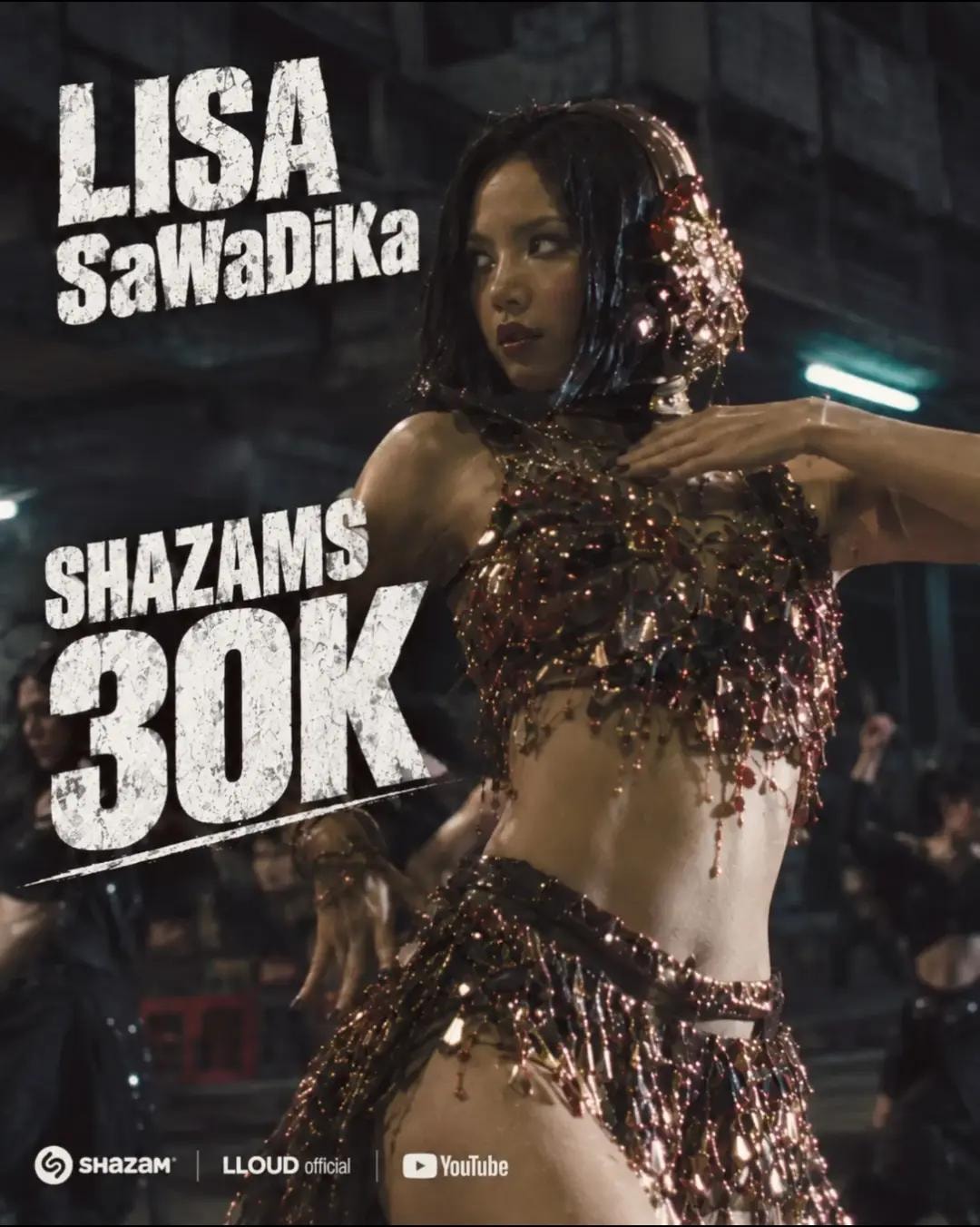 Lisa SaWaDiKa Shazam stats